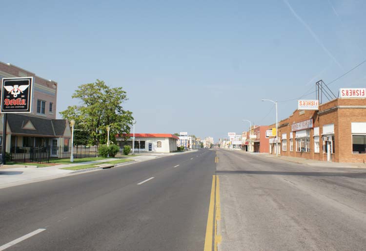 Wichita View West on Douglas from I35 Overpass
