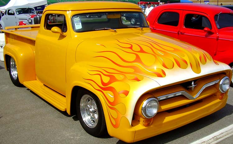 55 Ford Chopped Pickup