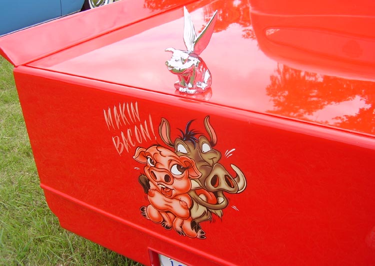 53 Ford Chopped Pickup Detail